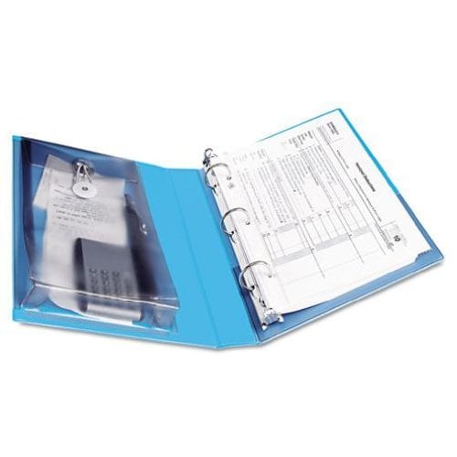 Avery 1" Aqua Protect & Store 5.5" x 8.5" Mini Durable Round Ring View Binders 12pk - 23014