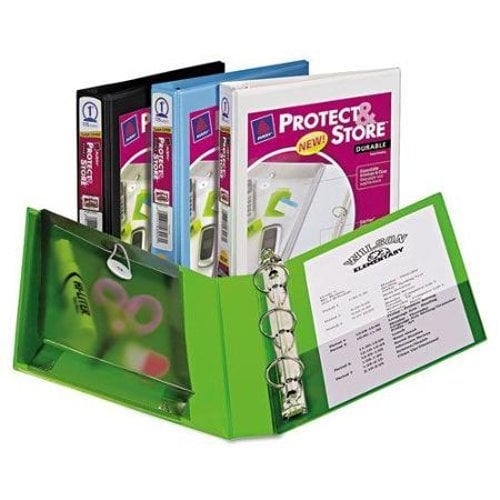 Avery 1" Assorted Protect & Store 5.5" x 8.5" Mini Durable Round Ring View Binders 12pk - 23023