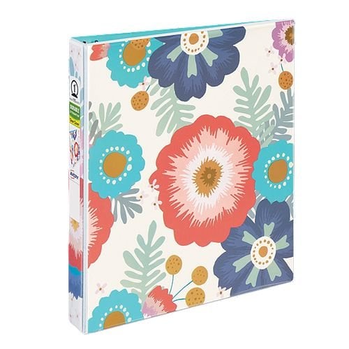 Avery 1" Big Floral Fashion Durable View Binders with Round Ring 6pk - 26800