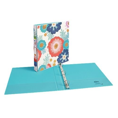 Avery 1" Big Floral Fashion Durable View Binders with Round Ring 6pk - 26800