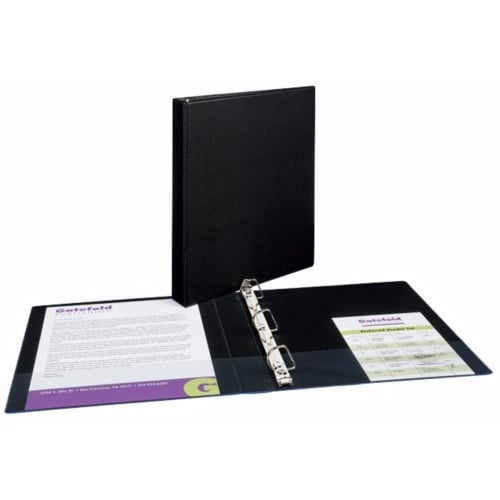 Avery 1" Black Durable Slant Ring Binders 12pk - 27250
