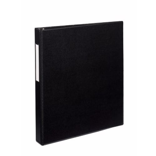 Avery 1" Black Durable Slant Ring Binders w/ Label Holders 12pk - 27256