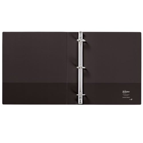 Avery 1" Black Durable Slant Ring View Binders 12pk - 17011