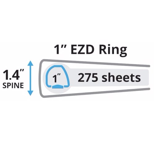 Avery 1" Black Durable EZD Ring Binders 12pk - 07301