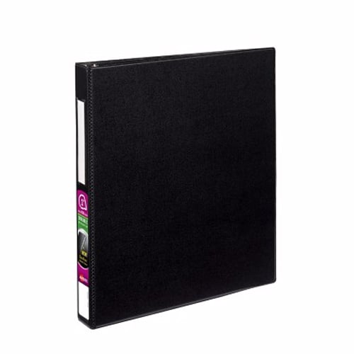 Avery 1" Black Durable EZD Ring Binders with Label Holders 12pk - 8302