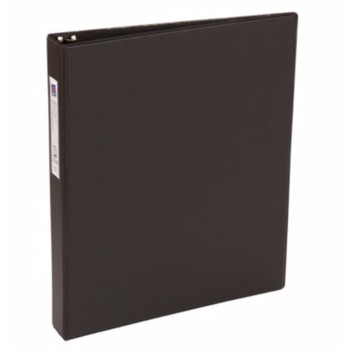 Avery 1" Black Economy Round Ring Binders with Label Holders 12pk - 4301