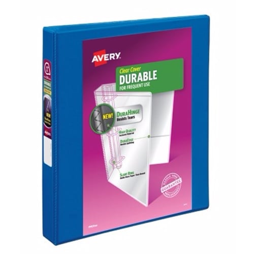 Avery 1" Blue Durable Slant Ring View Binders 12pk - 17014