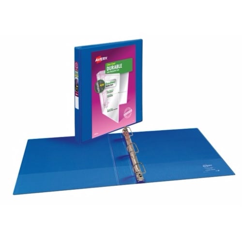 Avery 1" Blue Durable Slant Ring View Binders 12pk - 17014