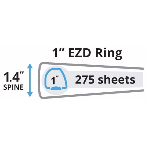 Avery 1" Blue Durable EZD Ring Binders (12pk) - 07300