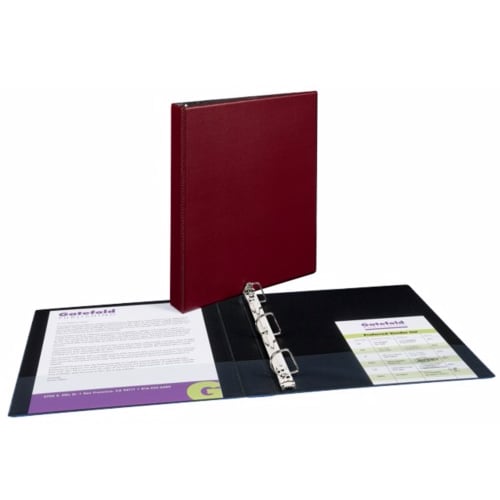 Avery 1" Burgundy Durable Slant Ring Binders 12pk - 27252