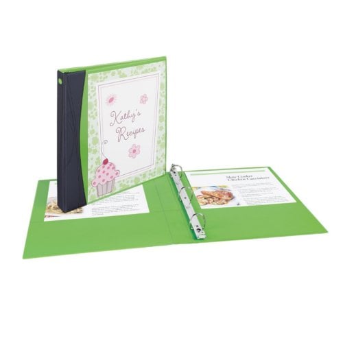 Avery 1" Green Comfort Touch Durable View Binders with Black Spine and Slant Ring - 6pk