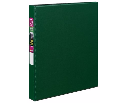 Avery 1" Green Durable Slant Ring Binders 12pk - 27253 - Clearance Sale