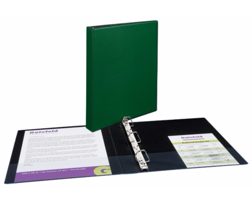Avery 1" Green Durable Slant Ring Binders 12pk - 27253 - Clearance Sale