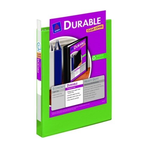 Avery 1" Green Durable View Binders with Slant Ring 6pk - 17832