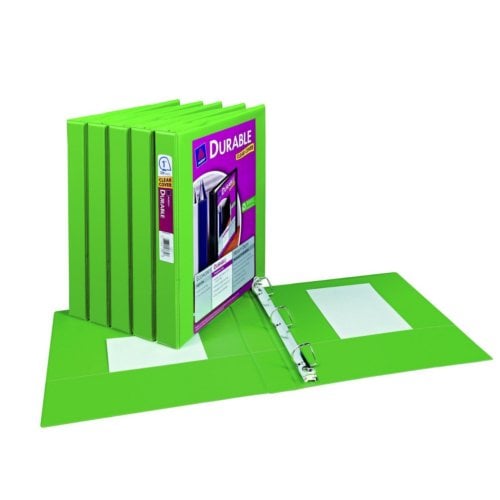 Avery 1" Green Durable View Binders with Slant Ring 6pk - 17832
