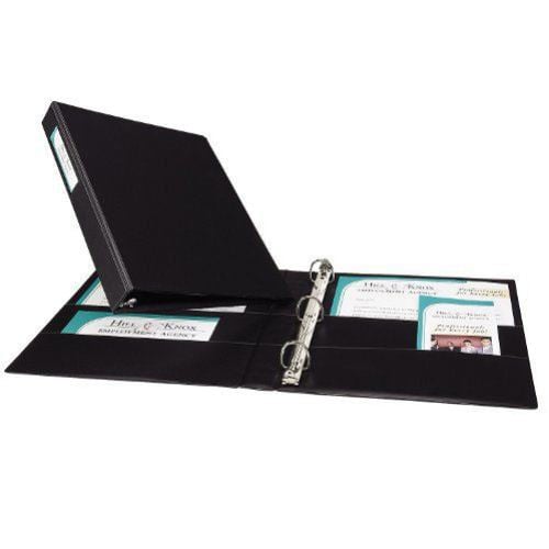 Avery 1" Black Durable Slant Ring Binders w/ Label Holders 12pk - 27256