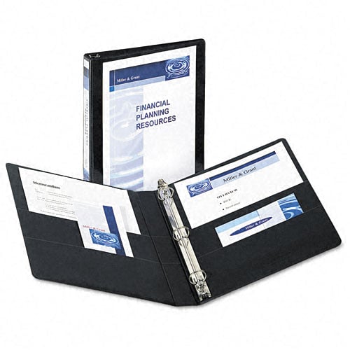 Avery 1" Black Durable Slant Ring View Binders 12pk - 17011