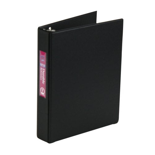 Avery 1" Black Durable Half Size Round Ring Binder w/ Label Holder 6pk - 27257 - Clearance Sale