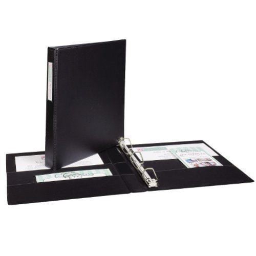 Avery 1" Black Durable EZD Ring Binders with Label Holders 12pk - 8302