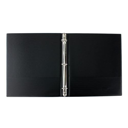 Avery 1" Black Economy Round Ring Binders with Label Holders 12pk - 4301