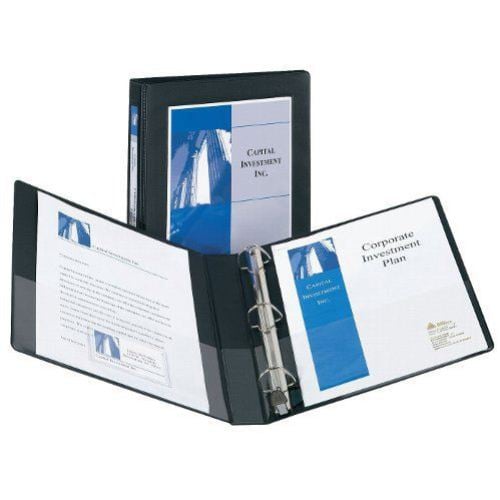 Avery 1" Black Framed One Touch EZD Ring View Binders 12pk - 68054