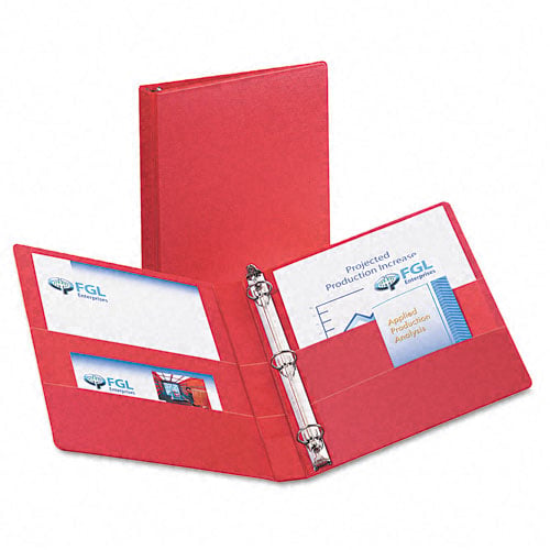 Avery 1" Red Durable Slant Ring Binders 12pk - 27201