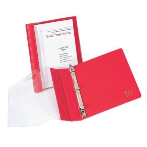 Avery 1" Red See-Thru Round Ring Binders (12pk) - 10853