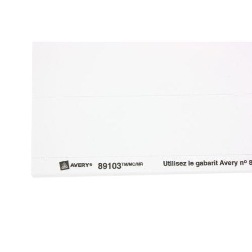 Avery 1" White Binder Spine Inserts 40pk - 89103 - Clearance Sale