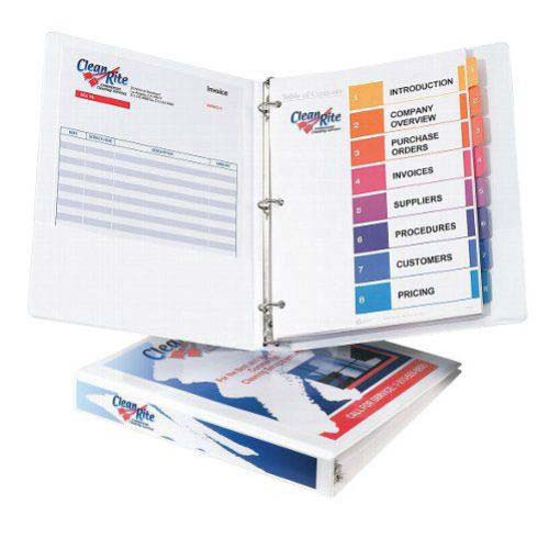Avery 1" White Economy Round Ring View Binders (8pk) - 05850