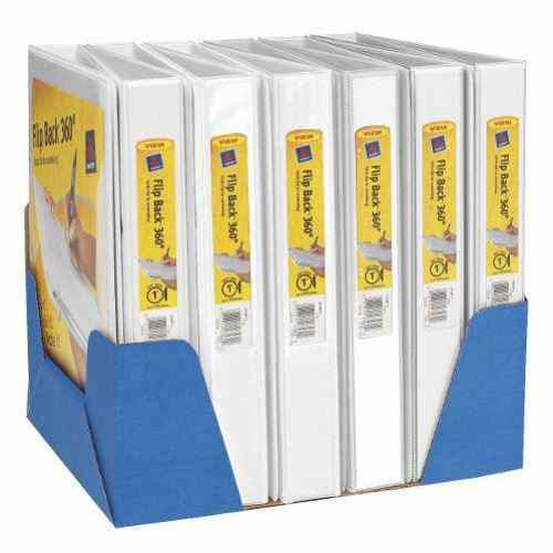 Avery 1" White Flip Back 360 View Binders 12pk - 17560