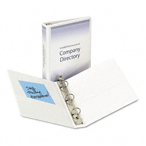 Avery 1" White Half Size Economy View Round Ring Binder 12pk - 05806