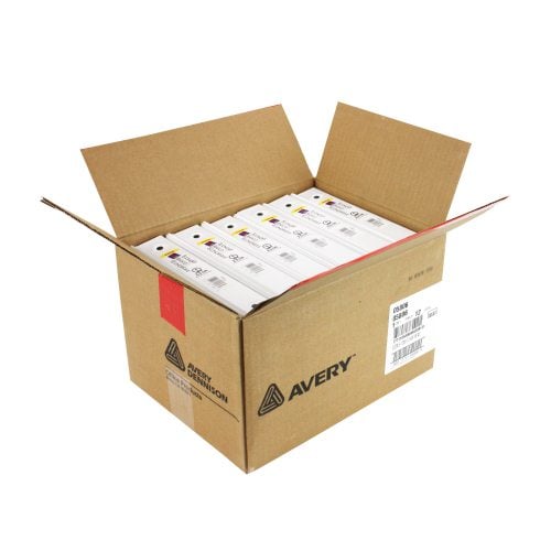 Avery 1" White Half Size Economy View Round Ring Binder 12pk - 05806