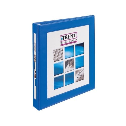 Avery 1" Pacific Blue Framed View Heavy Duty Binders with One Touch EZD Ring - 12pk