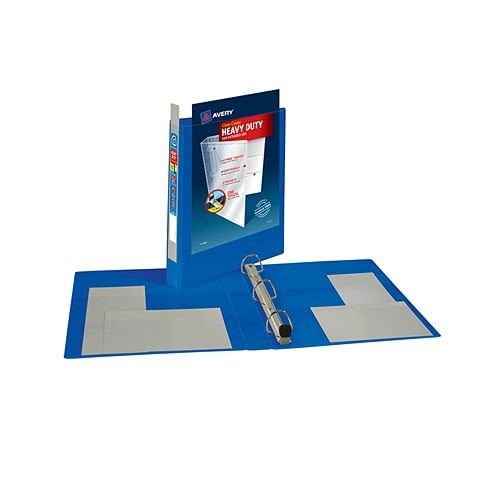 Avery 1" Pacific Blue Heavy-Duty View Binders with Locking One Touch EZD Ring 12pk - 79772