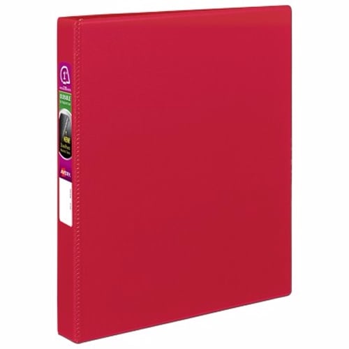 Avery 1" Red Durable Slant Ring Binders 12pk - 27201