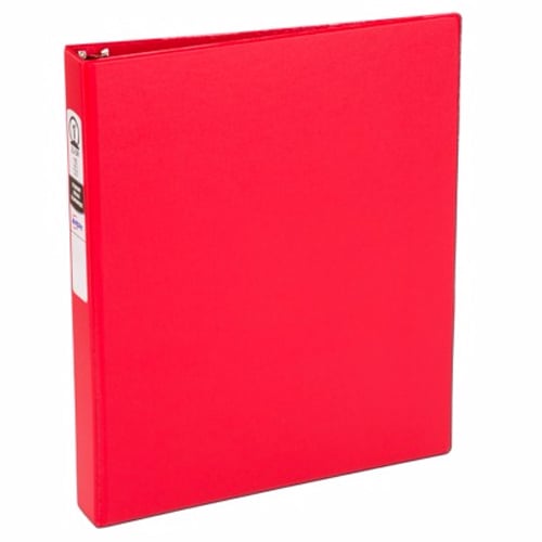 Avery 1" Red Economy Round Ring Binders 12pk - 03310