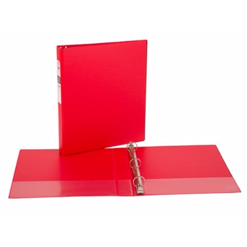 Avery 1" Red Economy Round Ring Binders 12pk - 03310
