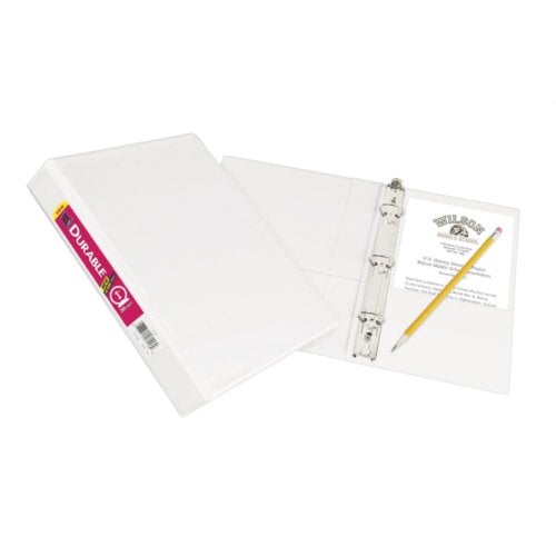 Avery 1" White 5.5" x 8.5" Mini Durable Round Ring View Binders 12pk - 17116