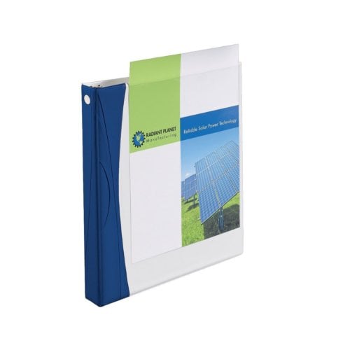 Avery 1" White Comfort Touch Durable View Binders with Blue Spine and Slant Ring - 6pk