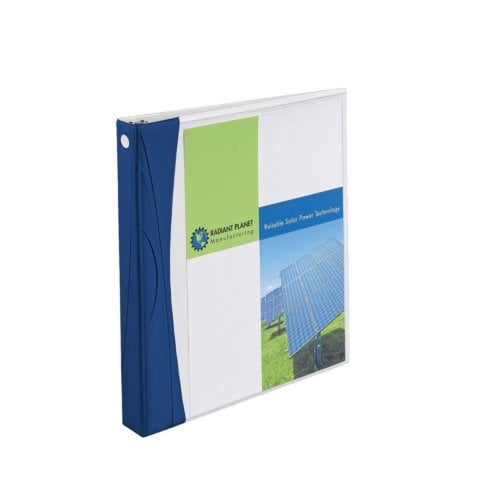 Avery 1" White Comfort Touch Durable View Binders with Blue Spine and Slant Ring - 6pk