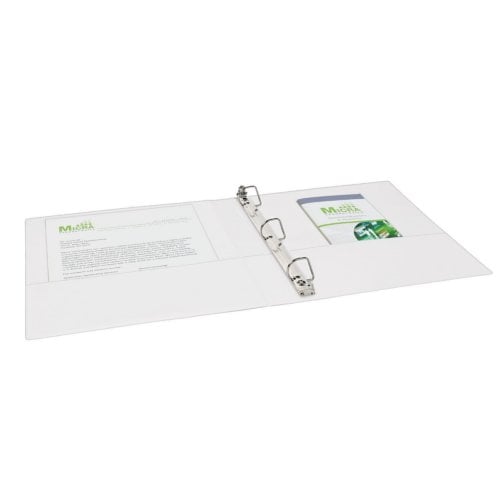 Avery 1" White Comfort Touch Durable View Binders with Gray Spine and Slant Ring - 6pk