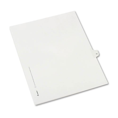 Avery 10 Individual Number Legal Index Allstate Style Dividers 25pk - 82208