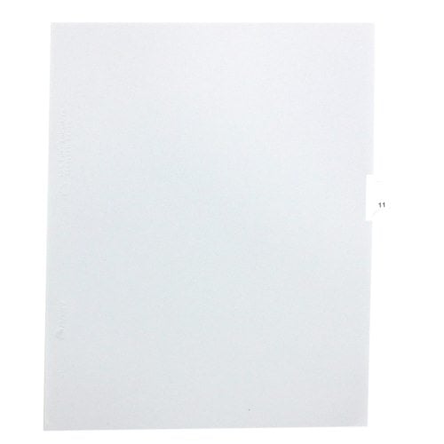 Avery 11 Individual Number Legal Index Avery Style Dividers 25pk - 11921