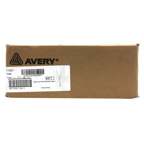 Avery 11 Individual Number Legal Index Avery Style Dividers 25pk - 11921