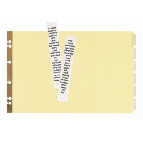 Avery 11" x 17" Insertable Tab Post Binder Dividers - 11644