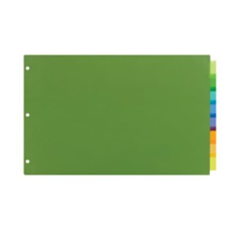 Avery 11" x 17" Multicolor 8-Tab Big Tab Plastic Insertable Dividers 1 set - 11179