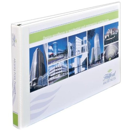 Avery 11" x 17" White Heavy Duty 1.5" View Binders with One Touch EZD Ring - 6pk