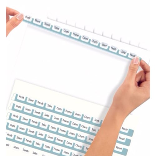 Avery 12-tab 11" x 8.5" Clear Label Dividers 1 set - 11428 - Clearance Sale