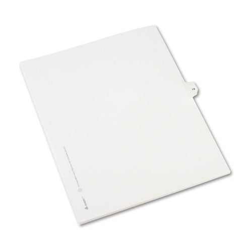 Avery 14 Individual Number Legal Index Allstate Style Dividers 25pk - 82212 - Clearance Sale - (Discontinued)