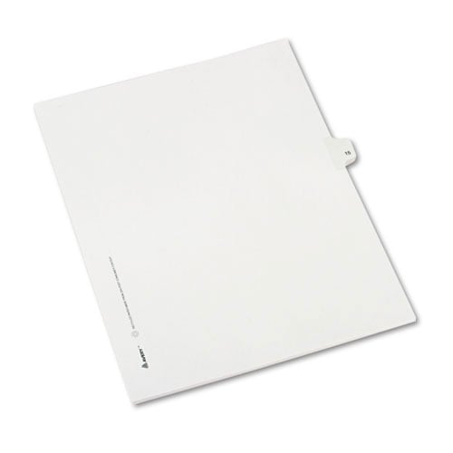 Avery 15 Individual Number Legal Index Allstate Style Dividers 25pk - 82213 - Clearance Sale